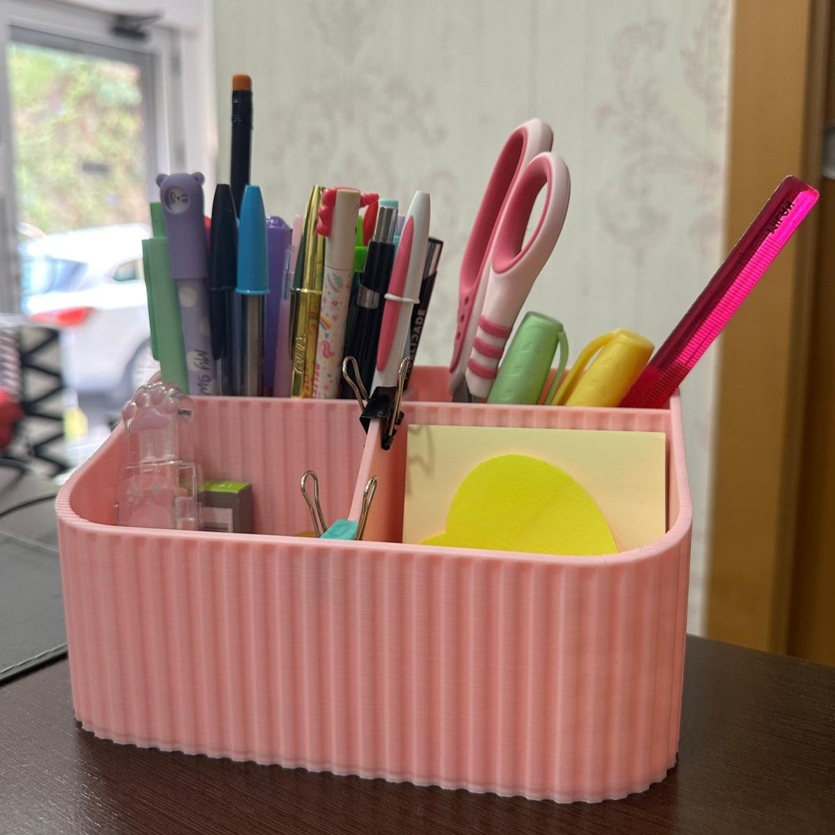 Organizador de Secretária em Impressão 3D – Moderno e Funcional ✨📚