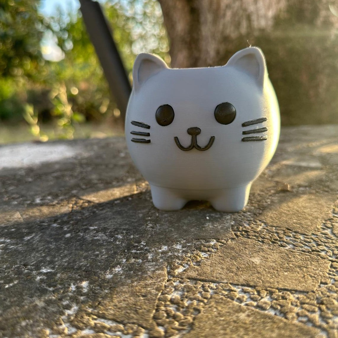 Mini Vaso Gato 🐱 – Impressão 3D
