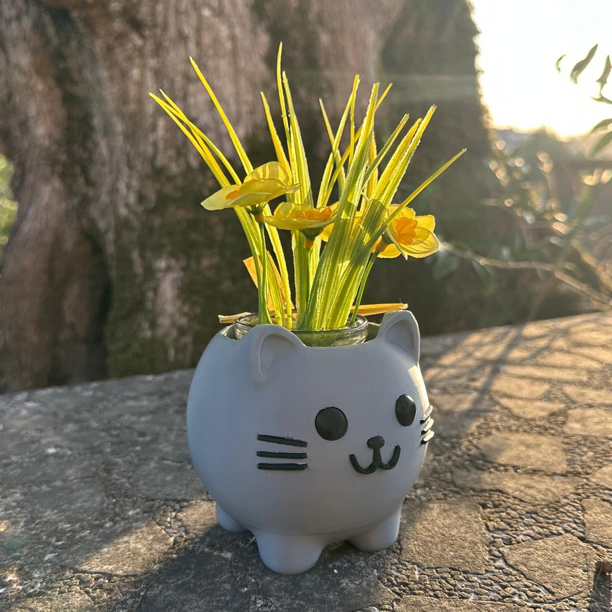 Mini Vaso Gato 🐱 – Impressão 3D