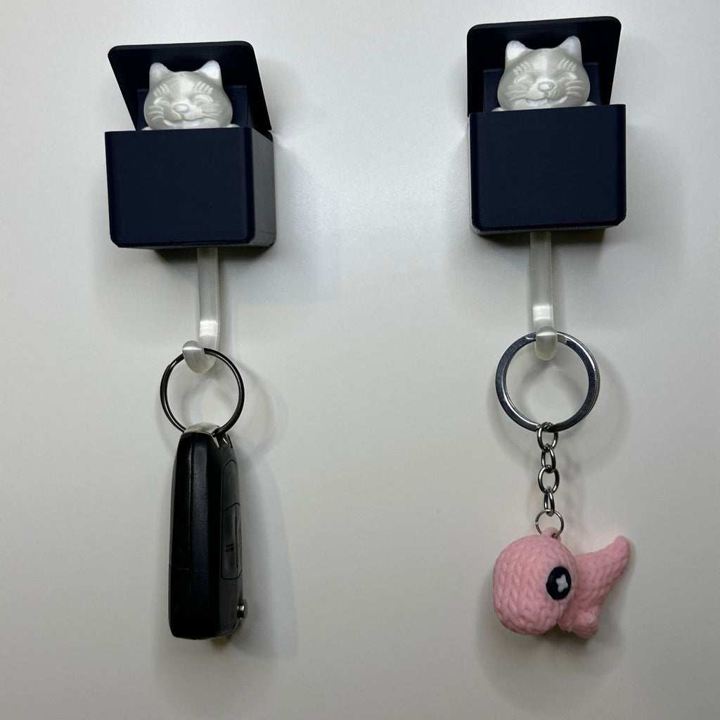 Suporte de Chaves Criativo com Gatinho – Porta-Chaves Divertido 🐱🔑
